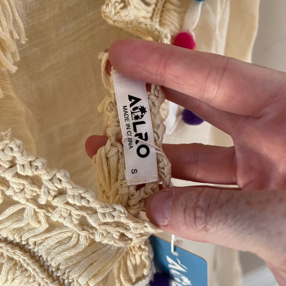 Aolro Pom Pom Swim Coverup - Picture 11 of 13